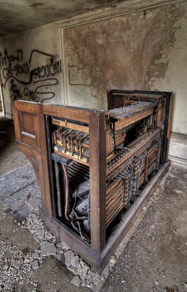 Vecchio organo a canne — Foto Stock
