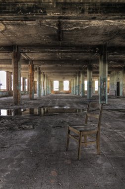 Chair in Abandoned Room clipart