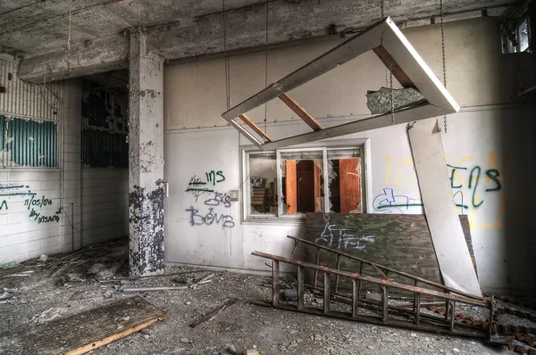 Salle de classe abandonnée — Photo