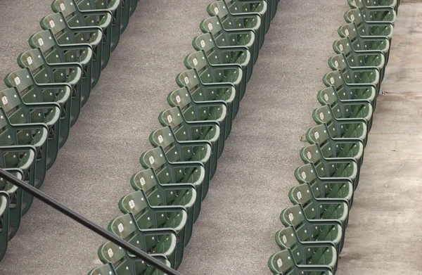 Zöld stadion ülőhely — 스톡 사진