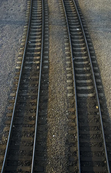 Trilhos ferroviários — Fotografia de Stock
