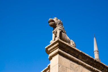 Stone lion of Saladin Citadel Cairo clipart