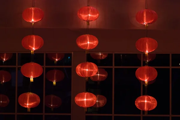 Kinesiska röda lyktor av kinesiska nyåret — Stockfoto