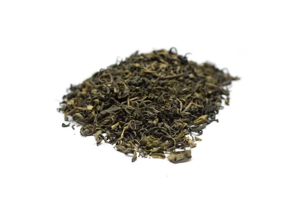Zelený čaj izolované na bílém — Stock fotografie