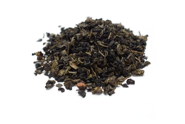 Зеленый цветочный чай изолирован — стоковое фото