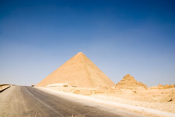 Gíze pyramida v Egyptě Káhira — Stock fotografie