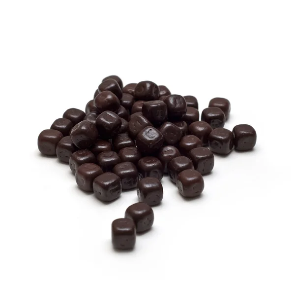 Gorzkiej czekolady na białym tle — Zdjęcie stockowe