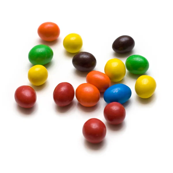 Färgglada tuggummi bollar isolerade — Stockfoto