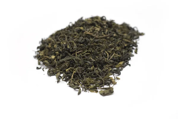 Grüner Tee isoliert auf weißem Hintergrund — Stockfoto