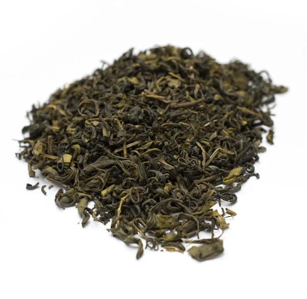 Tè verde isolato su bianco — Foto Stock