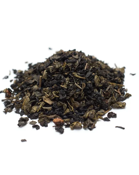 Green flower tea isolated — Stock Photo, Image