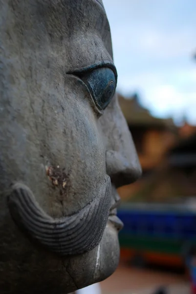 Oude sculptuur van durbar square, nepal — Stockfoto