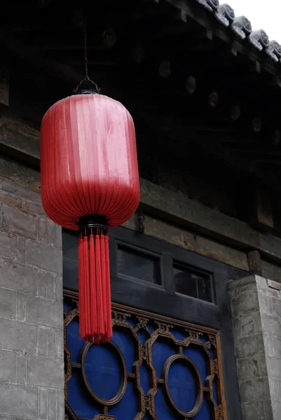 Čínské červené lucerny čínského nového roku — Stock fotografie