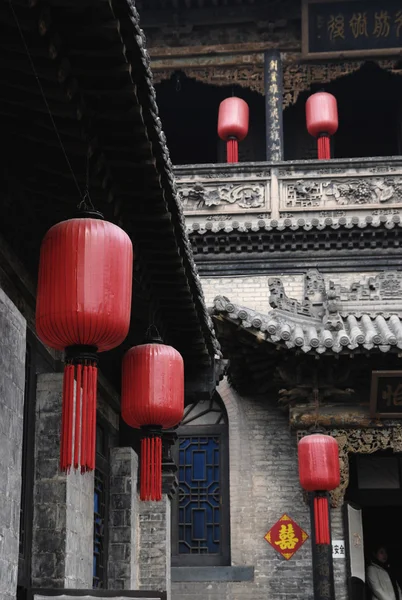 Κινέζικα κόκκινα φανάρια της Κινέζικη Πρωτοχρονιά — Φωτογραφία Αρχείου