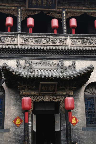 Las linternas chinas rojas del nuevo año chino —  Fotos de Stock