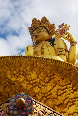 Golden Buddha for Tibetan Buddhism clipart