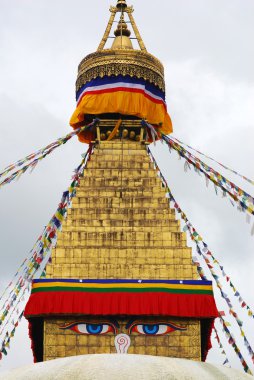 Bodhnath stuba in kathmandu nepal clipart