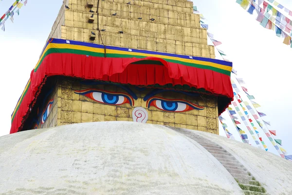 Bodhnath stuba w Katmandu Nepal — Zdjęcie stockowe