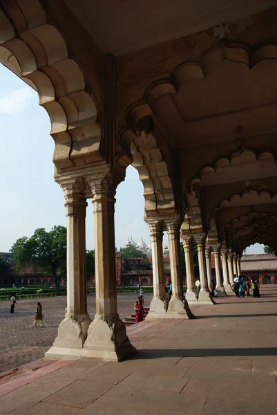 Hall and porch of Agra Fort India — Stock Photo, Image