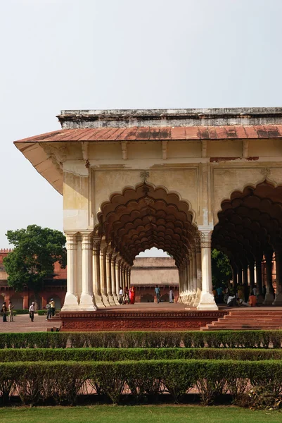 Hall en portiek van agra fort india — Stockfoto