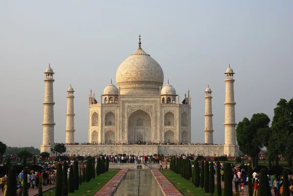 Crepuscolo di Taj Mahal Panorama — Foto Stock