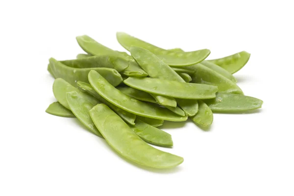 Snap Peas isolated on White — Stock Photo, Image