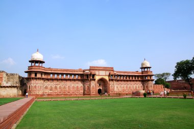 Architecture in Agra fort clipart