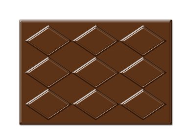 dikdörtgen şeklinde çikolata çerçeve