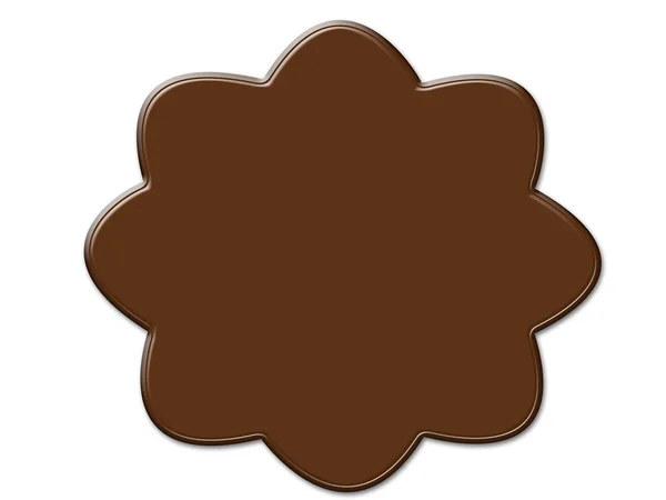 Csokoládé kocka, téglalap alakú — Stock Fotó