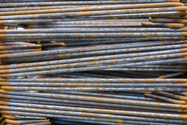 Close-up High Tensile Deformed Steel Bar clipart