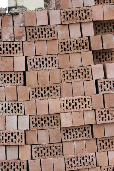 Pile Of Hollow Bricks — Stock Photo, Image