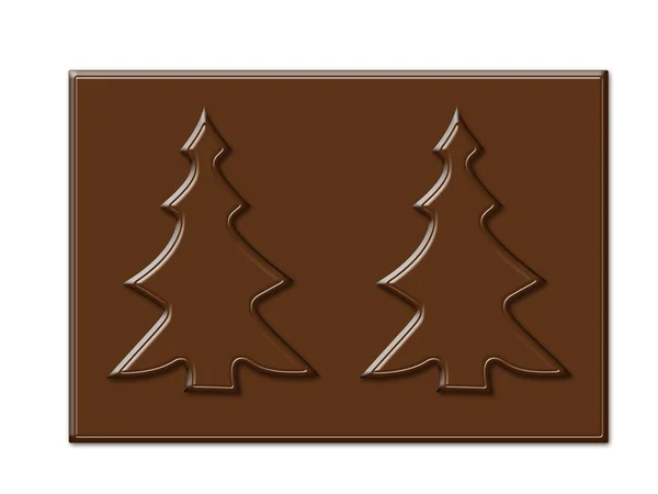 Forma albero cartone animato biscotti — Foto Stock