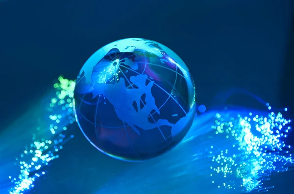 Technology earth globe — Stock Photo, Image