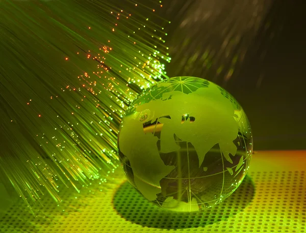 Technologie earth globe — Stockfoto