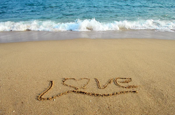 Love in the sand Royalty Free Stock Images