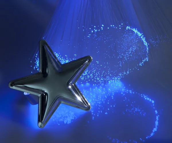 stock image Silver star with fiber