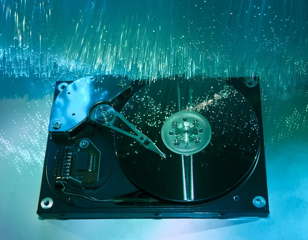 Фон жестких дисков компьютера — стоковое фото
