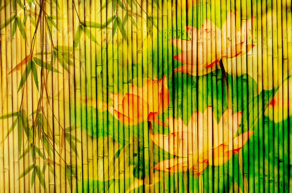 Światło bambusowe złoty — Zdjęcie stockowe