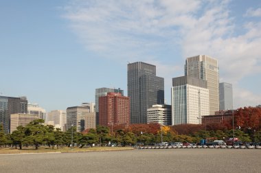 Buildings in Tokyo city clipart
