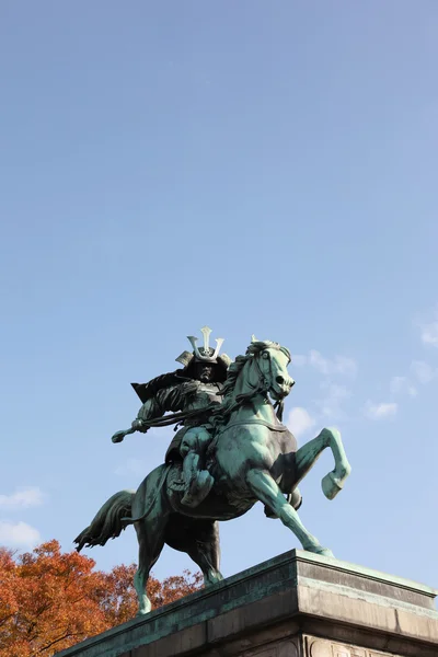 Kusunoki masashige statue outside imperi — Stock Photo, Image