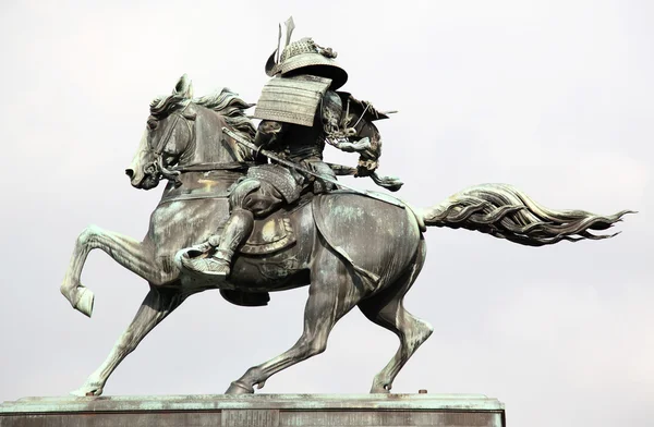 Kusunoki masashige statue outside imperi — Stock Photo, Image
