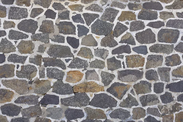 Leisteen stenen muur achtergrond, oude gevel — Stockfoto