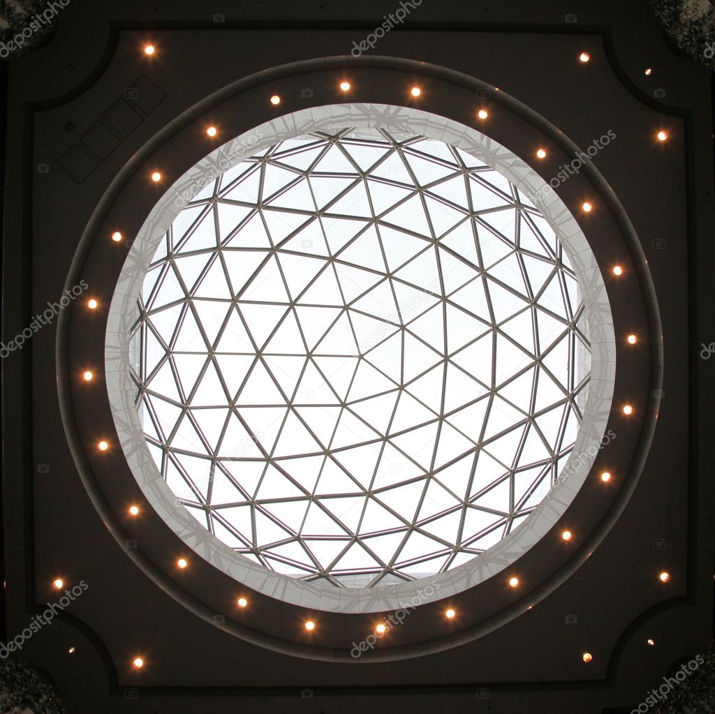 Glass dome of a modern business building