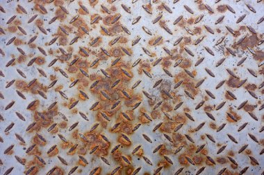 Rusty texture of metal floor clipart