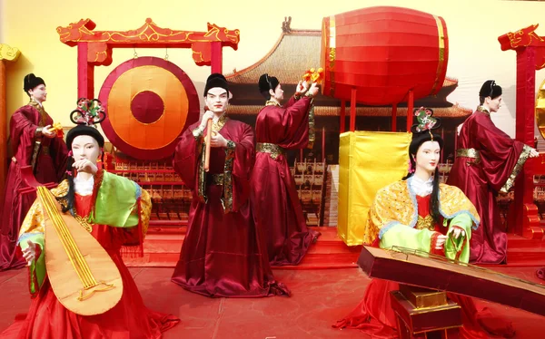 Kinesiska färgglada Lanternafestival modell Royaltyfria Stockbilder