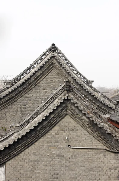 中国老建筑屋顶详细信息 — 图库照片