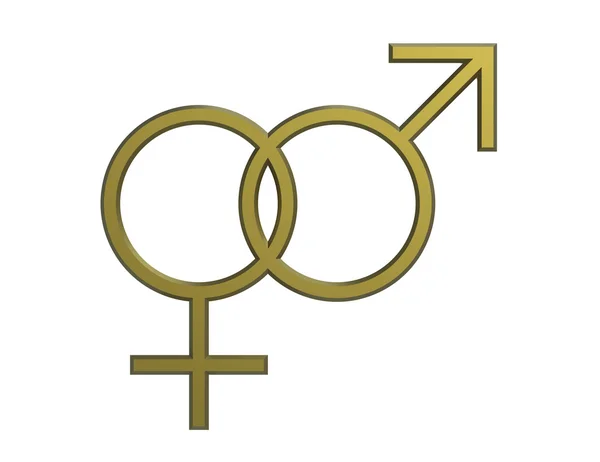 Simboli sessuali maschili e femminili — Foto Stock