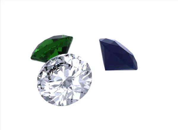 Tři diamanty — Stock fotografie