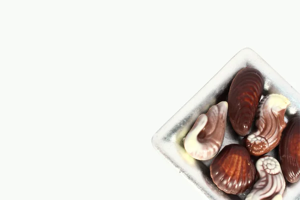 Tatlı çikolata kabuklu deniz ürünleri — Stok fotoğraf