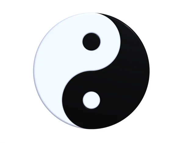 Ying-yang sembolü — Stok fotoğraf